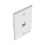 Placa de Pared Vertical, Salida Para 1 Puerto Keystone, Color Blanco - Image 4