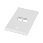 Placa de Pared Vertical, Salida Para 2 Puertos Keystone, Color Blanco - Image 3