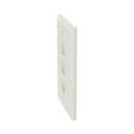 Placa de Pared Vertical, Salida Para 3 Puertos Keystone, Color Blanco Mate - Image 2