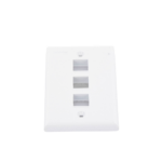 Placa de Pared Vertical, Salida Para 3 Puertos Keystone, Color Blanco - Image 7