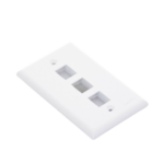 Placa de Pared Vertical, Salida Para 3 Puertos Keystone, Color Blanco - Image 8