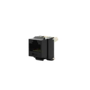 Conector Jack Estilo 110 (de Impacto), Tipo Keystone, Categor?a 6, de 8 Posiciones y 8 Cables, Color Negro