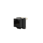 Conector Jack Estilo 110 (de Impacto), Tipo Keystone, Categor?a 6, de 8 Posiciones y 8 Cables, Color Negro