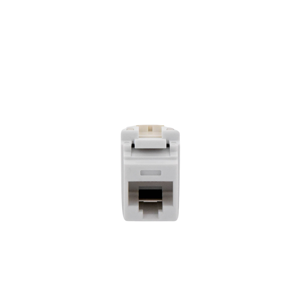 Conector Jack Estilo 110 (de Impacto), Tipo Keystone, Categor?a 6, de 8 Posiciones y 8 Cables, Color Blanco