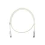 Cable de Parcheo UTP Categor?a 6, con Plug Modular en Cada Extremo - 4.3 Metros (14.11 Pies) - Blanco Mate