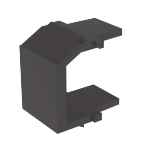 M?dulo de Tapa Ciega (Inserto Ciego), Tipo Keystone, Color Negro, 1 Pieza