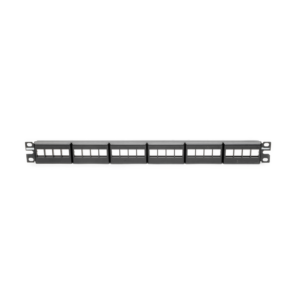 Panel de Parcheo Modular Keystone (Sin Conectores), de 24 Puertos, Espacio Para Identificaci?n con Etiqueta Adhesiva, 1UR