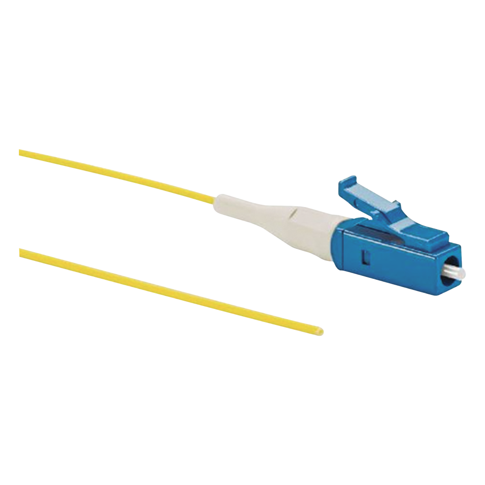 Pigtail de Fibra ?ptica LC Simplex, Monomodo OS2 9/125, 900um, Color Amarillo, 1 Metro (3.28 Pies)