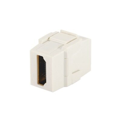 M?dulo Acoplador HDMI 2.0, Hembra a Hembra Tipo-A, Categor?a 2, Keystone, Color Blanco Mate