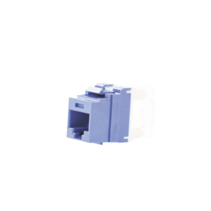 Conector Jack Estilo 110 (de Impacto), Tipo Keystone, Categor?a 5e, de 8 Posiciones y 8 Cables, Color Azul