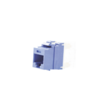 Conector Jack Estilo 110 (de Impacto), Tipo Keystone, Categor?a 5e, de 8 Posiciones y 8 Cables, Color Azul