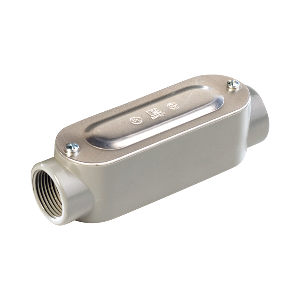 Caja Ovalada Roscada tipo C de 1/2" (12.7 mm) / Incluye tapa y tornillos.