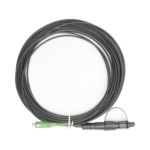 Jumper de Fibra ?ptica, Conector SC/APC - Conexi?n a Caja FDP460, Redondo, 10 Metros (32.81 Pies), Forro 3 mm, G657A2, Negro