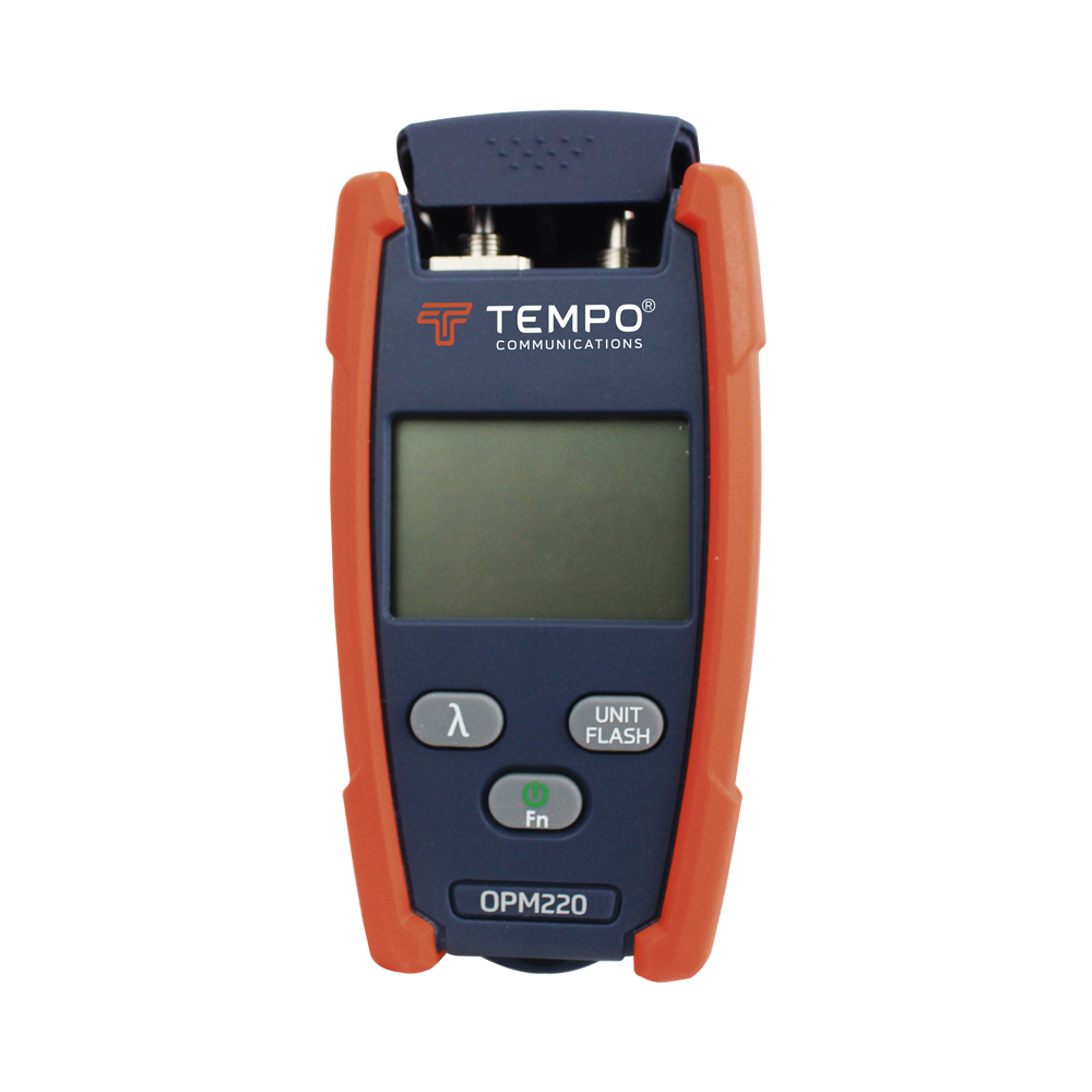 Medidor de Alta Potencia (Micro OPM) para Fibra ?ptica con Localizador Visual de Fallos (VFL), Entrada Universal de 2.5 mm (para Conectores SC, ST y FC), Rango de Medici?n: -50 a +26 dBm