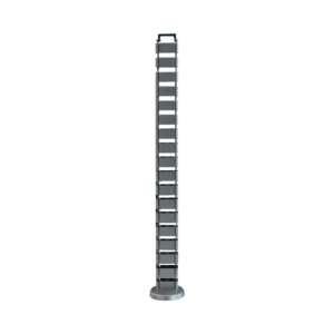 Organizador de Cables Vertical Articulado, Ideal para Llevar los Cables del Piso a Mesa o a la Cubierta del Escritorio de Manera Segura