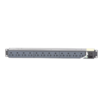 PDU Básico para Distribución de Energía, Enchufe de Entrada NEMA 5-15P, Con 12 Contactos NEMA 5-20R, Instalación Horizontal de 19in, 1UR, 15 Amp, 120 Vca - Image 2