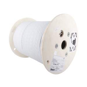 Bobina de Cable Blindado F/UTP de 4 Pares, Cat6A, Soporte de Aplicaciones 10GBase-T, LSZH (Libre de Gases T?xicos), Color Blanco, 305 Metros (1000 Pies)