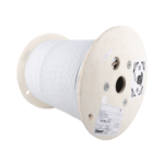 Bobina de Cable Blindado F/UTP de 4 Pares, Cat6A, Soporte de Aplicaciones 10GBase-T, LSZH (Libre de Gases T?xicos), Color Blanco, 305 Metros (1000 Pies)