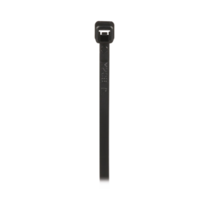 Cincho de Nylon 6.6 de Bloqueo, 203 mm largo x 2.5mm ancho, Color Negro, Exterior Resistente a Rayos UV, Paquete de 1000pz