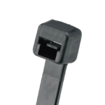 Cincho de Nylon 6.6 Pan-Ty, 368mm largo x 7.6mm ancho, Color Negro, Exterior Resistente a Rayos UV, Paquete de 100pz