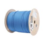 Bobina de Cable Blindado S/FTP de 4 Pares, Cat7, Inmune a Ruido e Interferencias, LSZH (Bajo Humo, Cero Hal?genos), Color Azul, Bobina de 500 Metros (1640 Pies)
