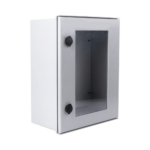 Gabinete de Poliéster IP65 Puerta Transparente, Uso en Intemperie (400 x 500 x 200 mm) con Placa Trasera Interior de Plástico (Incluye Chapa y Llave). - Image 2