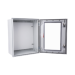 Gabinete de Poliéster IP65 Puerta Transparente, Uso en Intemperie (400 x 500 x 200 mm) con Placa Trasera Interior de Plástico (Incluye Chapa y Llave). - Image 4