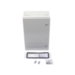 Gabinete de Acero IP66 Uso en Intemperie (400 x 600 x 250 mm) con Placa Trasera Interior Metálica y Compuerta Inferior Atornillable (Incluye Chapa y Llave T). - Image 6