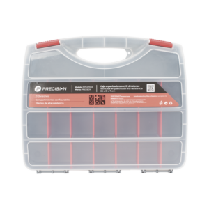 Caja Organizadora con 21 Divisiones Fabricada en Plástico de Alta Resistencia de 38x31x7 cm.