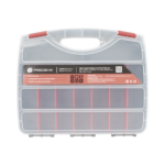 Caja Organizadora con 21 Divisiones Fabricada en Plástico de Alta Resistencia de 38x31x7 cm.