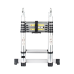 Escalera Telescópica de Aluminio Tipo Tijera de 1.9 + 1.9 Metros de Altura - Image 3