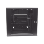 Gabinete PanZone de Montaje en Pared, de 19in, Puerta con Ventana de Seguridad, 12 UR, 762mm de Profundidad, Color Negro - Image 2