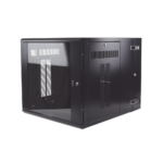 Gabinete PanZone de Montaje en Pared, de 19in, Puerta con Ventana de Seguridad, 12 UR, 762mm de Profundidad, Color Negro - Image 4