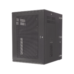 Gabinete PanZone de Montaje en Pared, de 19in, Puerta Ventilada, 18 UR, 762mm de Profundidad, Color Negro