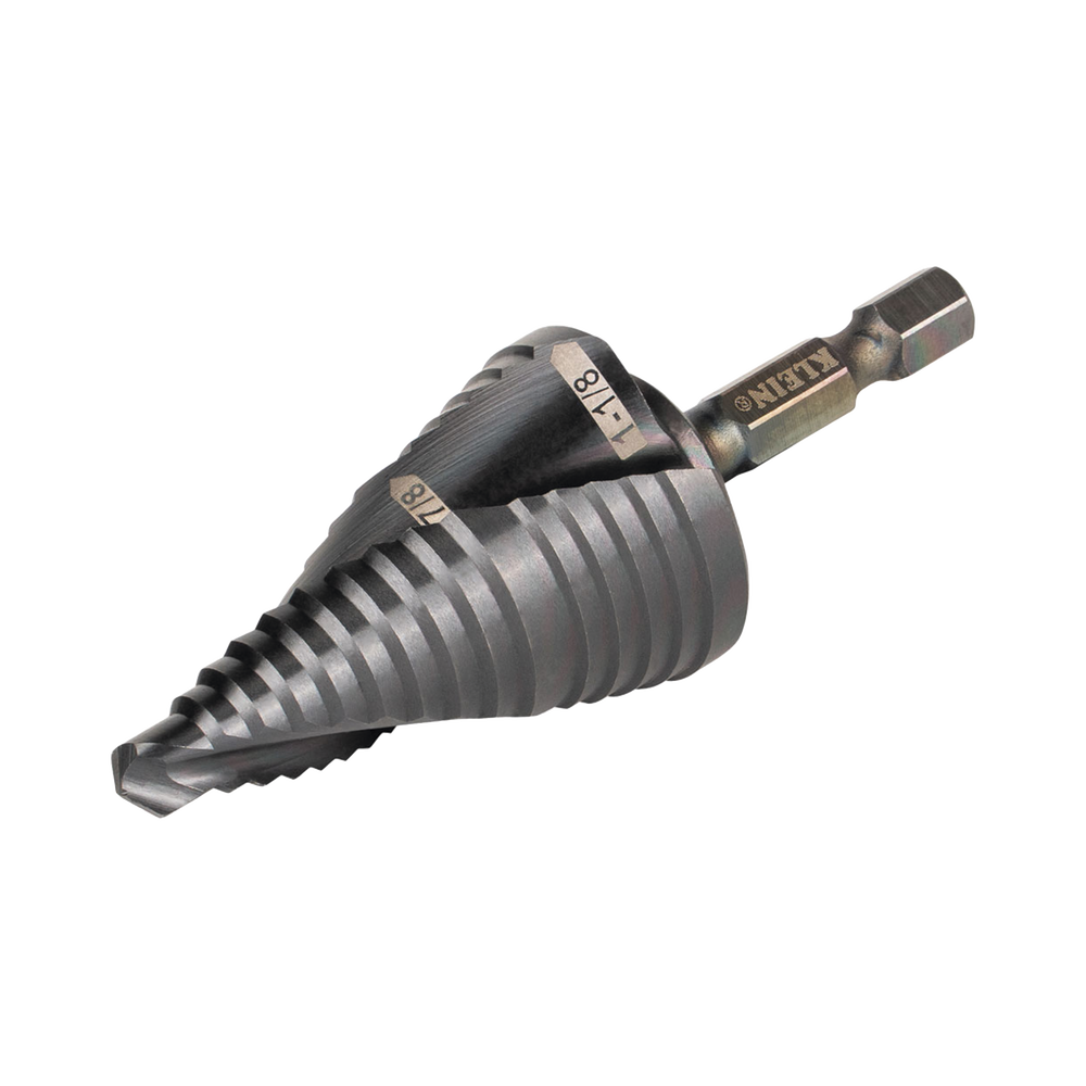 Broca Escalonada 12 en 1, de Liberación Rápida, Acanaladura en Espiral, produce Agujeros de 2-3 cm e Intermedios. 10x más Durable