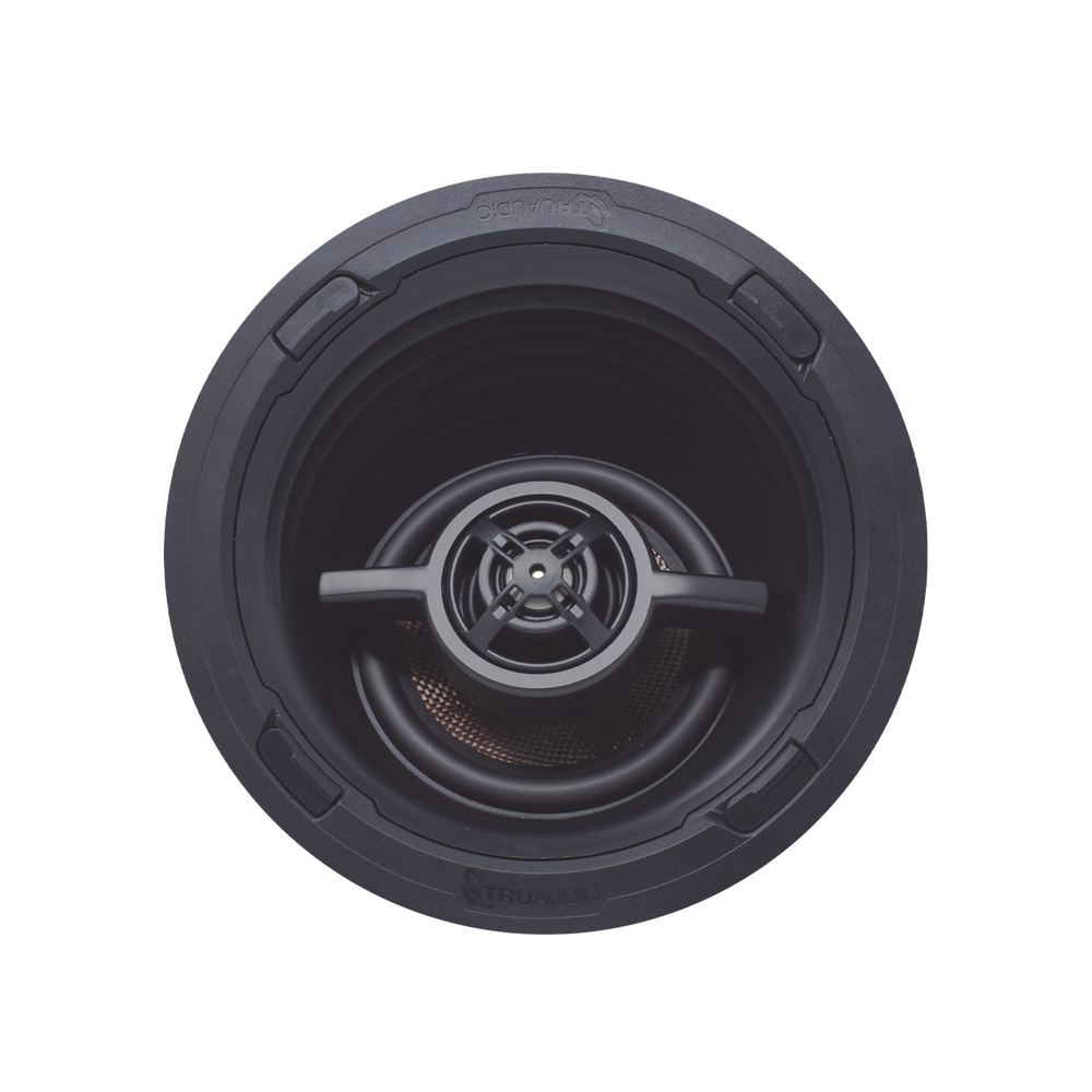 Altavoz LCR | Rango Medio Giratorio | Angulo para Techo de 3 Vias | Cine en Casa | Woofer de 7in de Fibra de Carbono | Tweeter de 1in | 175W | 8Ω