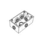 Caja Condulet FS de 1/2" (12.7 mm) con seis bocas a prueba de intemperie. - Image 2