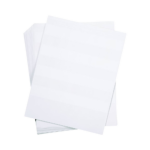 Hojas con 2500 Etiquetas Auto-Laminadas para Impresora L?ser/Inyecci?n de Tinta, para Cables de 2 a 4.1 mm de Di?metro (18 - 14 AWG)