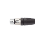 Conector hembra XLR de 3 núcleos con carcasa de acero inoxidable y contactos chapados en oro - Image 6