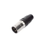 CONECTOR MACHO XLR DE 3 NÚCLEOS CON CARCASA DE ACERO INOXIDABLE Y CONTACTOS CHAPADOS EN ORO - Image 5