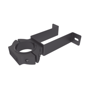 Soporte de pared con abrazadera para poste