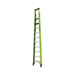Escalera de 3.65 m Capacidad máxima de 170 Kg, inclinada, de fibra de vidrio con almohadilla de pared giratoria. - Image 2