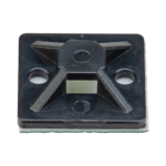 Montaje-Sujetador Adhesivo STRONGHOLD de 4 Vías de 3/4" x 3/4" x 1/4", Color Negro,  Nylon 6.6 Retardante de Llamas V-2, Paquete de 100pz