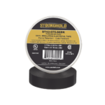 Cinta Eléctrica STRONGHOLD para Aislar, de PVC, Uso Profesional en Construcción Eléctrica, Grosor 0.18mm (7 mil), Ancho 19mm, y 20m Largo, Color Negro.
