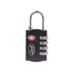 Candado de Combinación Maletero Negro TSA / Medida 30 mm/ / Nivel de seguridad 3 / Discos Programables.