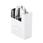 Candado de acero con Guarda Anti Palanca/ Acabado en Cromo Satinado / Doble Cerrojo / Medida 40 mm/ Nivel de seguridad 7/ 4 Llaves Abloy. - Image 2