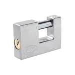 Candado para Cortina Metálica / Medida 70 mm/ Acabado Cromo Satinado/ Nivel de Seguridad 6 / Llave Estándar.