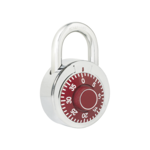 Candado de Combinación / Medida 50 mm/ Nivel de Seguridad 3 / Combinación de Disco / Color Rojo.