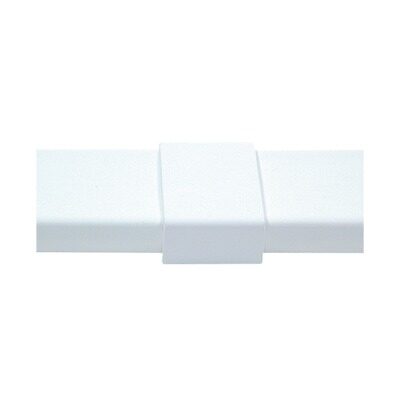 Pieza de unión color blanco de PVC auto extinguible, para canaleta PT48 (6180-01002)