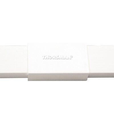 Pieza de unión color blanco de PVC auto extinguible, para canaleta TMK1720 (5280-02001)